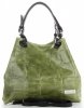 Bőr táska shopper bag Vittoria Gotti zöld V692754